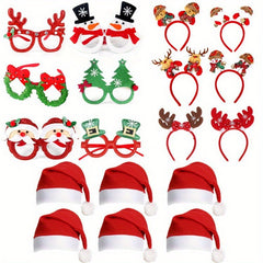 Christmas Decoration Glasses Set - Party Favors for Holiday Celebrations
