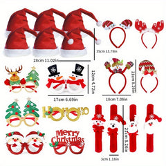 Christmas Decoration Glasses Set - Party Favors for Holiday Celebrations