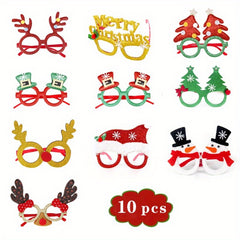 Christmas Decoration Glasses Set - Party Favors for Holiday Celebrations