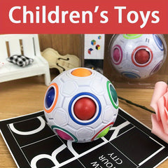 Rainbow Ball Stress Relief Toy Decompression Magic Ball Palm Toy