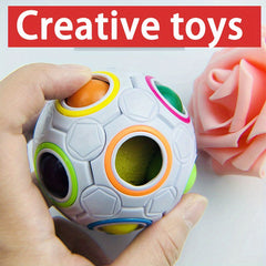 Rainbow Ball Stress Relief Toy Decompression Magic Ball Palm Toy
