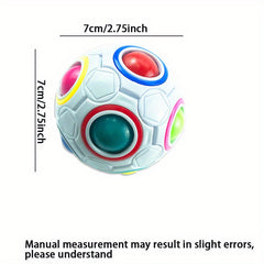 Rainbow Ball Stress Relief Toy Decompression Magic Ball Palm Toy