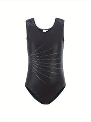 Stretchy Sleeveless Gymnastics Leotard for Dance Performance