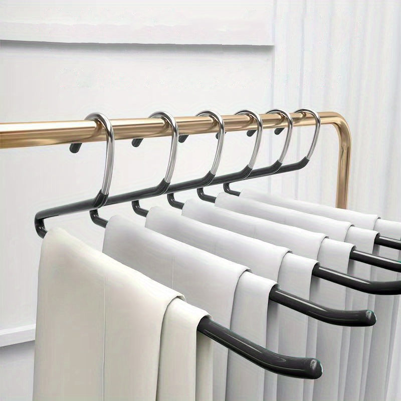 5pcs Goose-shaped Stainless Steel Hangers for Pants Scarf Home Storage