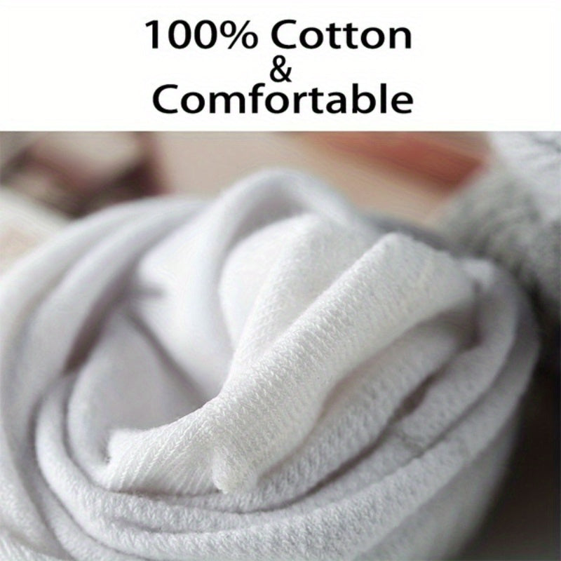 6 Pairs Thin Cotton Sports Socks Breathable Sweat Absorbing Summer Spring