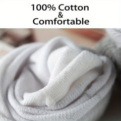 6 Pairs Thin Cotton Sports Socks Breathable Sweat Absorbing Summer Spring