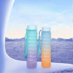 300ml Mini Gradient Water Bottle Leakproof for Fitness Outdoor Sports
