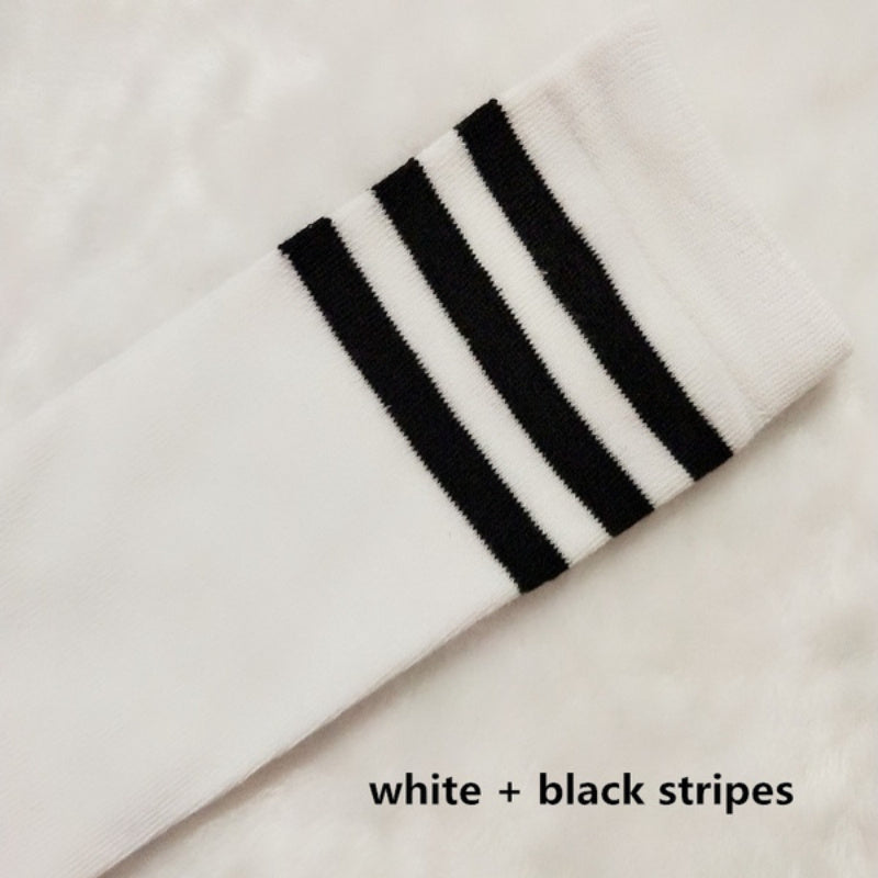 Long Socks Stripe Over Knee Long Socks Dance High Socks