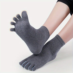 5 Pairs Cotton Deodorant Five Toe Socks
