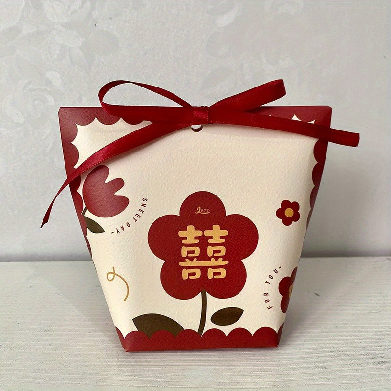 Wedding Candy Box Festive Paper Spring Year Gift Box