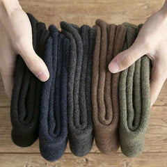 5 Pairs Wool Socks For Men Outdoor Winter Warm Soft Cozy Boot Socks