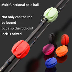 5pcs Silicone Fishing Rod Storage Ball Anti-collision