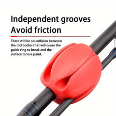 5pcs Silicone Fishing Rod Storage Ball Anti-collision
