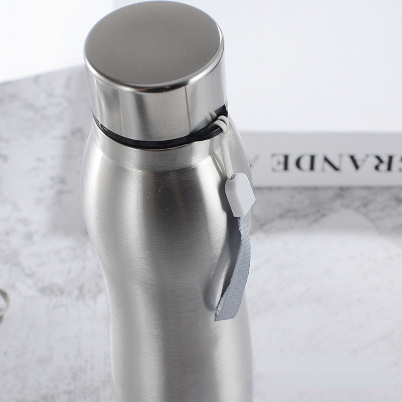 750ml 1000ml Stainless Steel Water Bottle Sports Outdoor Travel Fitness