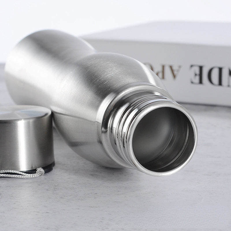 750ml 1000ml Stainless Steel Water Bottle Sports Outdoor Travel Fitness