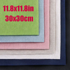 Linen Needlework Fabric for Craft Embroidery Cross Stitch Cloth 19.6x49.78cm