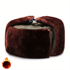 Warm Trapper Cap for Middle Aged Men
