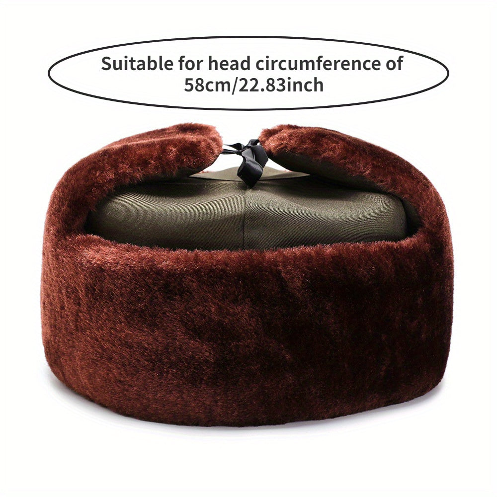 Warm Trapper Cap for Middle Aged Men