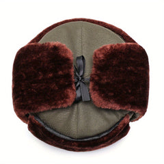 Warm Trapper Cap for Middle Aged Men