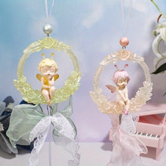 Leather Feather Butterfly Wind Chime Pendant Home Decoration