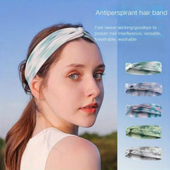 Moisture Wicking Headband Colorful Hairband for Sports Fitness Yoga