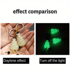 2pcs Chinese Style Keychain Gourd Pendant Gift Men Women