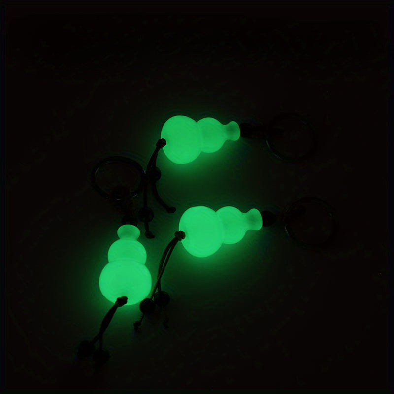 2pcs Chinese Style Keychain Gourd Pendant Gift Men Women