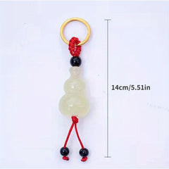 2pcs Chinese Style Keychain Gourd Pendant Gift Men Women