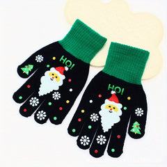 Christmas Gloves Fall Winter Knitted Touch Screen Gloves