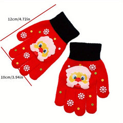 Christmas Gloves Fall Winter Knitted Touch Screen Gloves