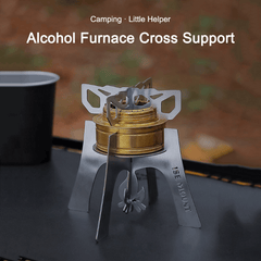 Stainless Steel BBQ Stove Bracket for Camping and Picnic