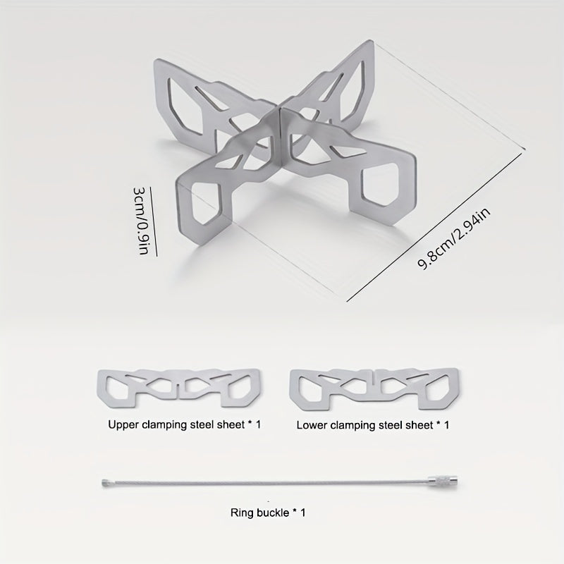 Stainless Steel BBQ Stove Bracket for Camping and Picnic
