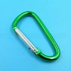 5pcs Aluminum D Ring Buckle Metal Spring Hook For Camping Hiking
