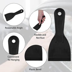 5pcs Basics Plastic Putty Knives 1.5, 5.08cm, 7, 10, 15