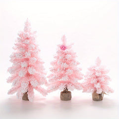 Mini Christmas Tree Snowflake Christmas Tree Ornaments Desktop Window Decoration