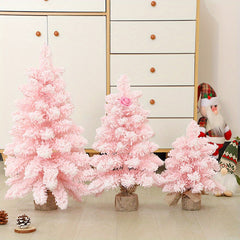 Mini Christmas Tree Snowflake Christmas Tree Ornaments Desktop Window Decoration