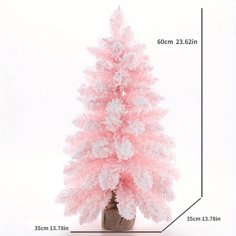 Mini Christmas Tree Snowflake Christmas Tree Ornaments Desktop Window Decoration