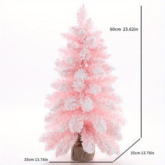 Mini Christmas Tree Snowflake Christmas Tree Ornaments Desktop Window Decoration