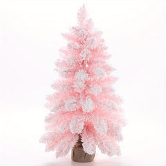 Mini Christmas Tree Snowflake Christmas Tree Ornaments Desktop Window Decoration