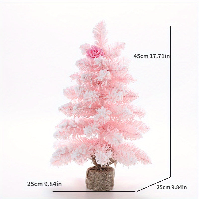 Mini Christmas Tree Snowflake Christmas Tree Ornaments Desktop Window Decoration