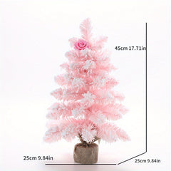 Mini Christmas Tree Snowflake Christmas Tree Ornaments Desktop Window Decoration