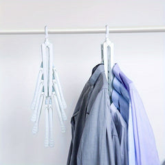3pcs Folding Clothes Hanger Magic Wardrobe Drying Storage