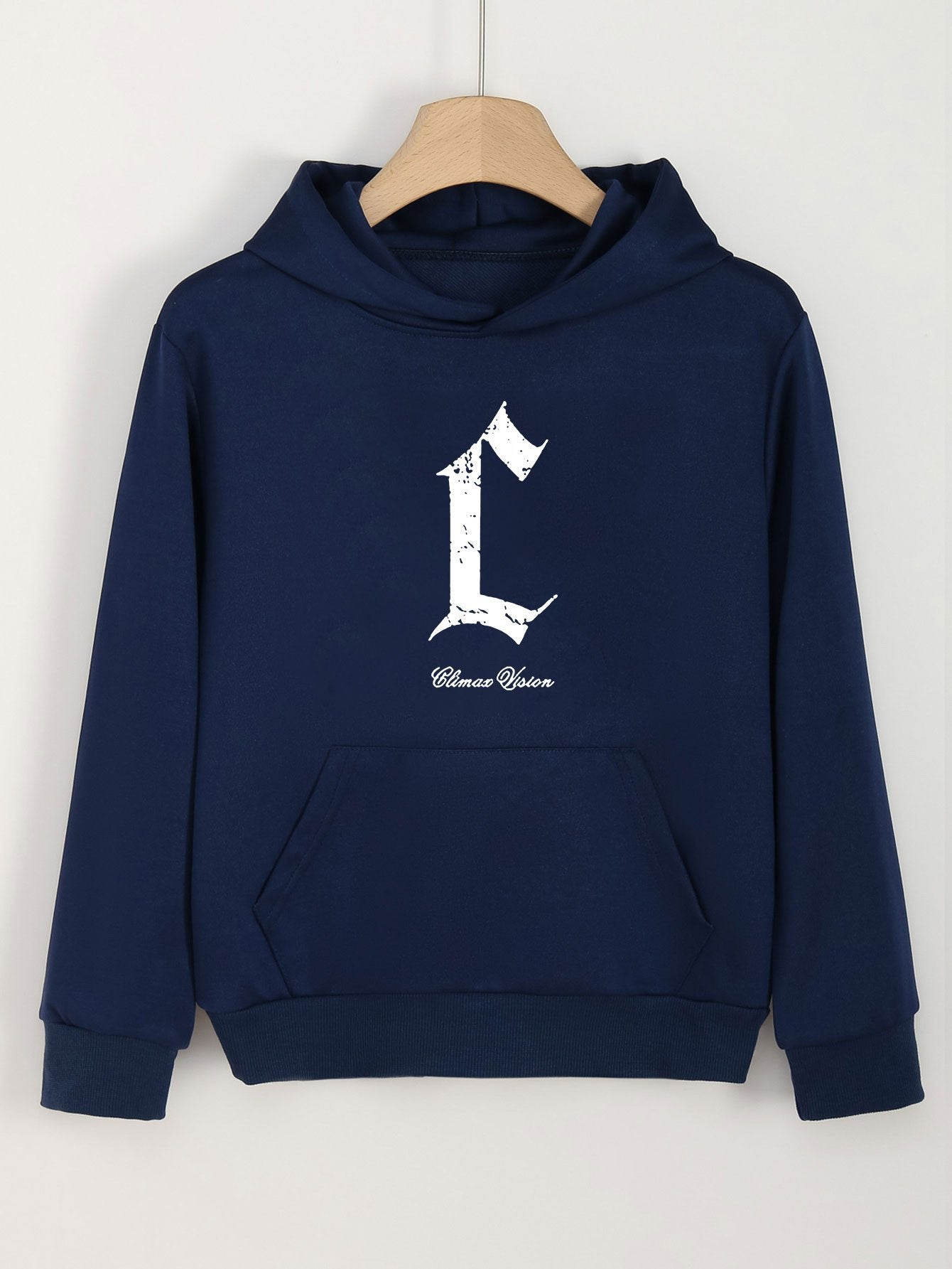 Creative Letter Print Hoodies Girls Pullover Spring Fall Sports