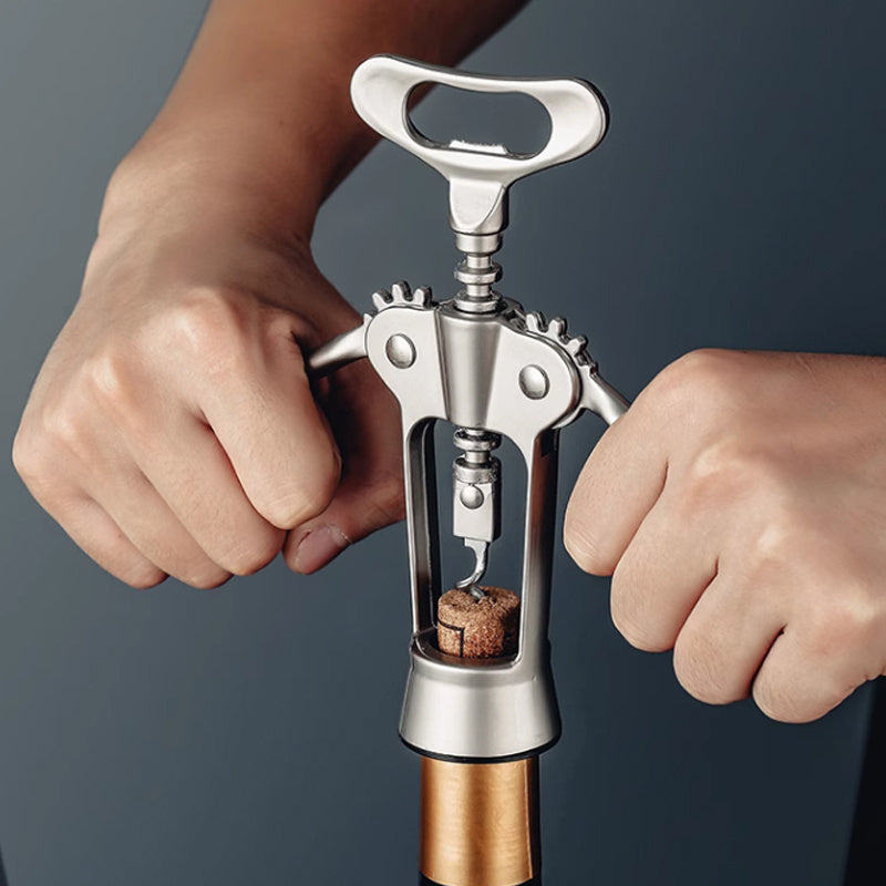 Portable Stainless Steel Wine Opener for Outdoor Camping and Picnic