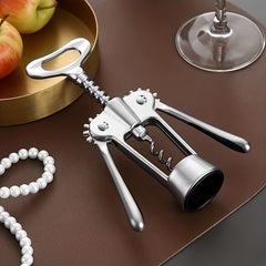 Portable Stainless Steel Wine Opener for Outdoor Camping and Picnic