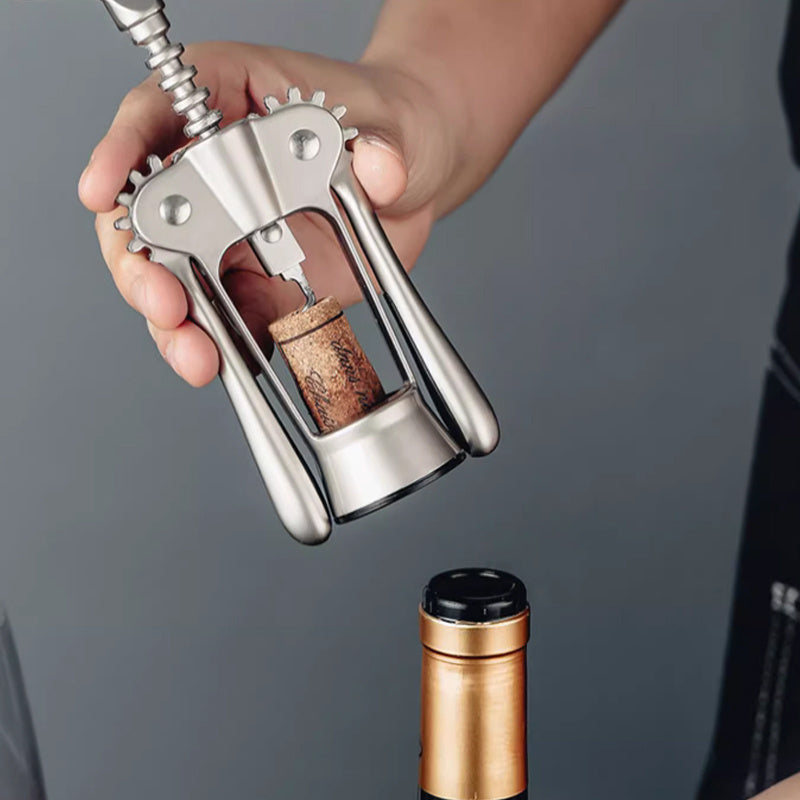 Portable Stainless Steel Wine Opener for Outdoor Camping and Picnic