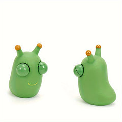 6Pcs Funny Grass Worm Pinch Toy Squishy Squeeze Toy Vegetable Bug Staring