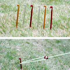 4pcs High Strength Aluminum Alloy Ground Nail Camping Tent Accessorie