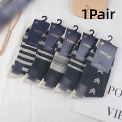 2pairs Men's Winter Cotton Sports Socks Warm & Comfortable Breathable Thickened