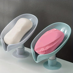Leaf Shaped Soap Dish for Bathroom Storage